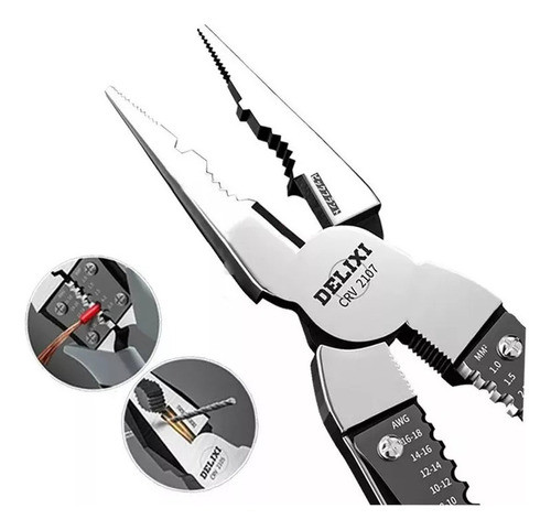 9 Alicate De Titânio Delixi-max Corta Tudo 0