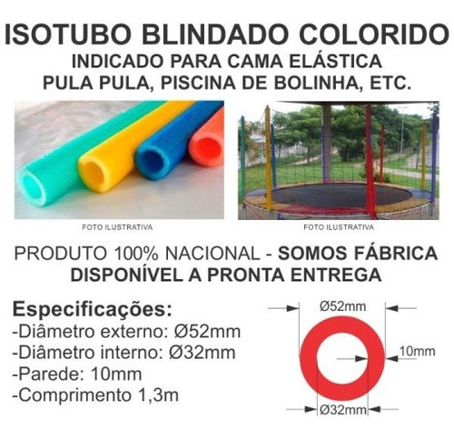 24 Isotubos Para Cama Elástica Piscina Tombo Legal E Outros 1