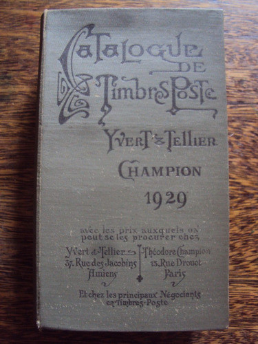 Catalogo Timbres Poste Ivert Tellier Champion Frances Sello 0