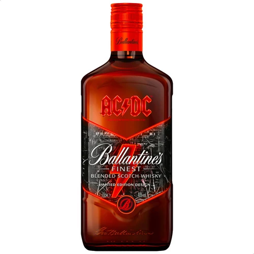 Ballantine's Whisky Limited Edition AC/DC + Queen X2