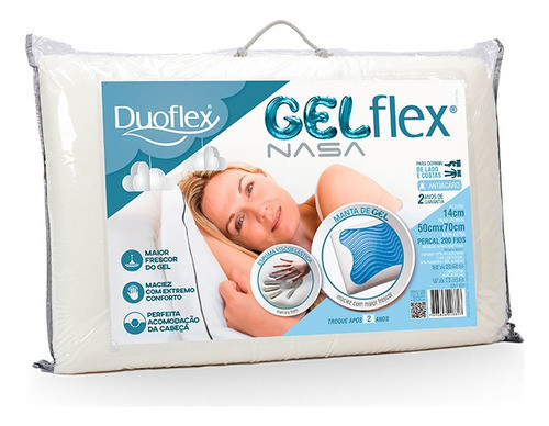 Almohada Frosty Gel Viscoelastica-latex Foam 50x70x15 X 2 1