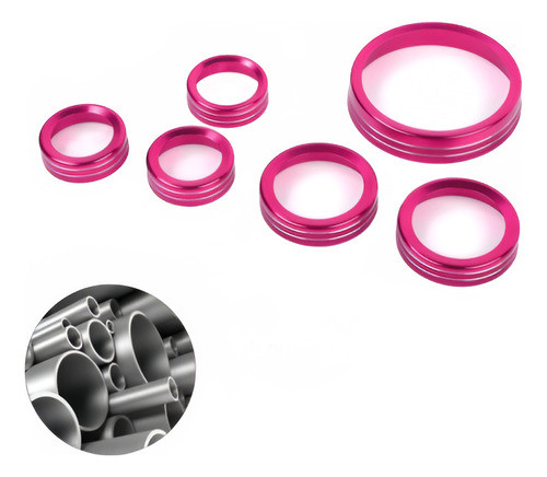 Perillas De Tablero Para Ford Bronco 2021-24_rosa 6pcs. 0