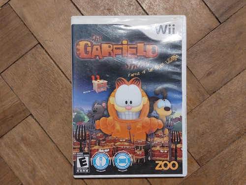 Wii Juego Original Garfield Show Lasagna Americano Nintendo 0