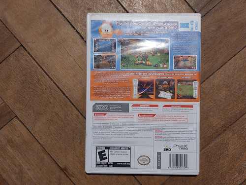 Wii Juego Original Garfield Show Lasagna Americano Nintendo 1