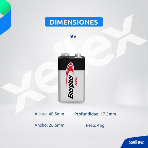 Caja X 12 X Bateria Alcalina 9v Energizer Max 522 San Martin 1