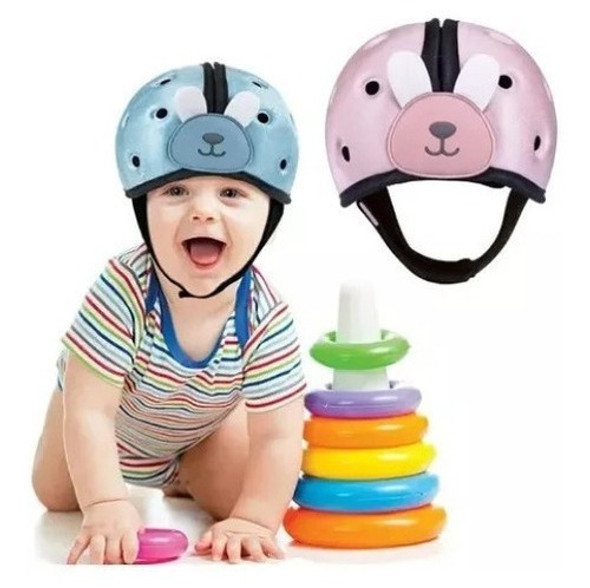 Capacete Protetor De Segurança Para Bebês E Crianças+joelhei 1