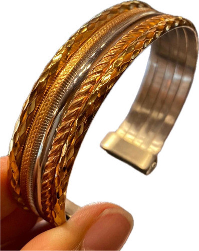 Luli Esclava Unisex Acero Enchapado En Oro 3 Colores Ajustan 0