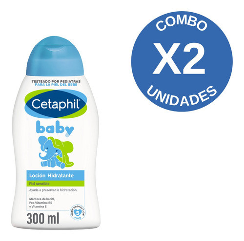Combo X 2 Cetaphil Baby Loción Hidratante 300 Ml 1