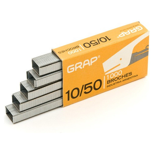 Broches Grap N° 10/50 P/abrochadora (50 Cajitas X1000 Unid.) 0