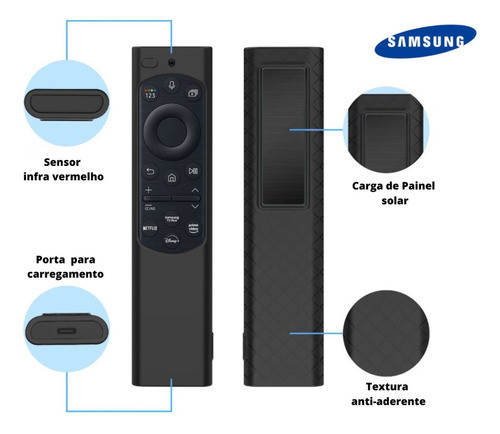 Capinha Proteção P Controle Remoto Smart Tv Samsung Silicone 1