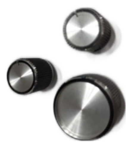 Tres Perillas De Aluminio Anodizada Tameco ********** 0