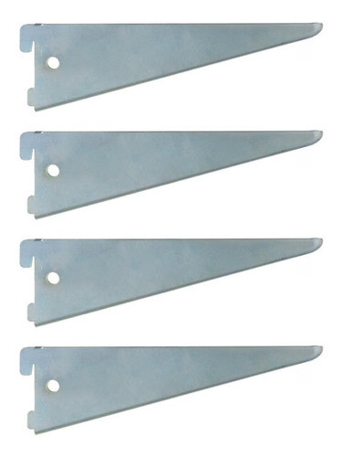 4 X Suporte Duplo Encaixe Zincado 27cm Fico 0