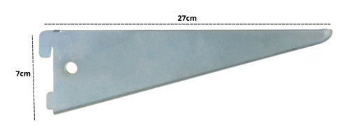 4 X Suporte Duplo Encaixe Zincado 27cm Fico 1