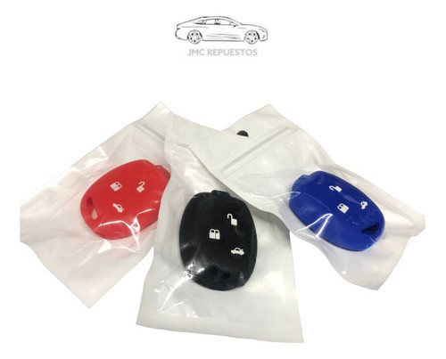 Cubre Llave De Silicona Ford Fiesta/focus 1 Rojo Negro Azul 1
