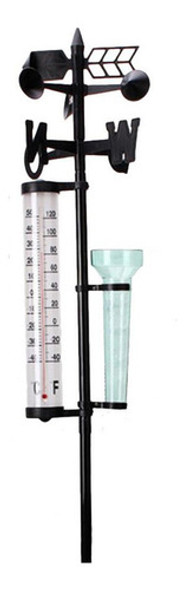 H Kit De Estação Climática Pluviômetro Termômetros 0