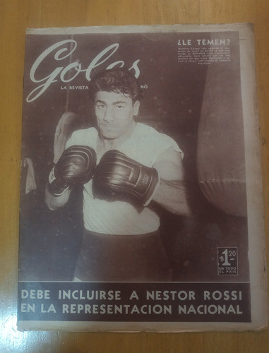 Revista Goles 348 - 8/2/55 Lausse Campeon Argentino Boxeo 0
