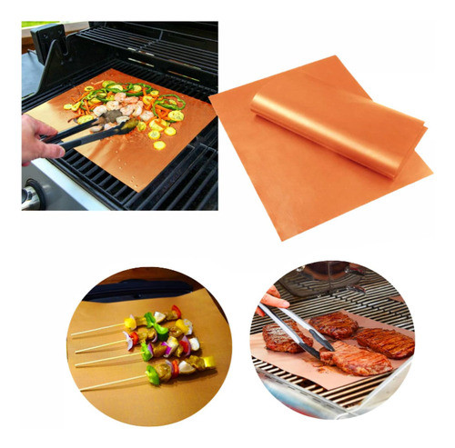 Kit 4 Manta Grill Teflon Antiaderente Para Churrasco Grelha 0
