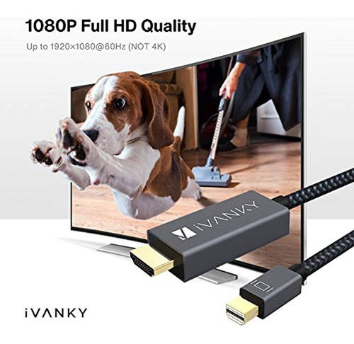 Cable Mini Displayport (thunderbolt) A Hdmi, Paquete De 2, I 1