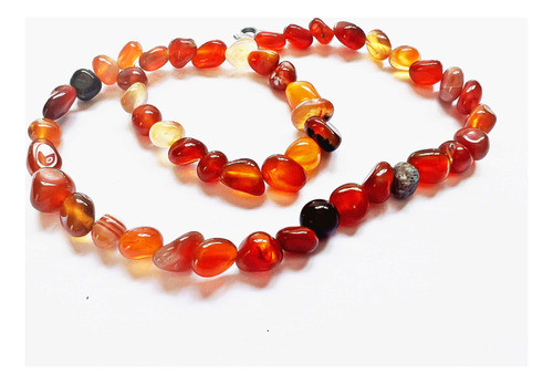Collar De Agatas Piedras Semipreciosas Unisex 0