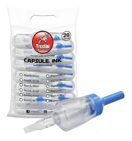 5un Biqueira Tatuagem Trestini 11mg Pintura Descartável 0