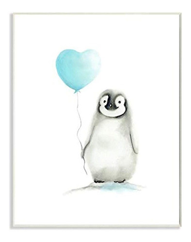 Stupell Industries Arte De Placa De Pared Con Pingüino Bebé 0
