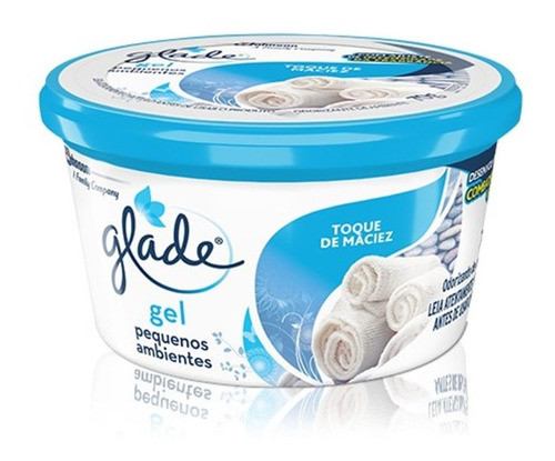 10 Desodorizador De Ambiente Glade Gel Toque De Maciez 70g 0