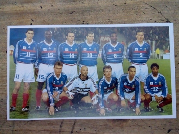 Recorte Selección Fútbol Francia 1998 0