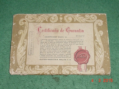 * Manual De Instruções E Receitas - Liquidificador Walita * 1