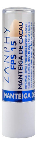 Manteiga De Cacau Hidratante Labial Bastão Zanphy Fps15 1un 0