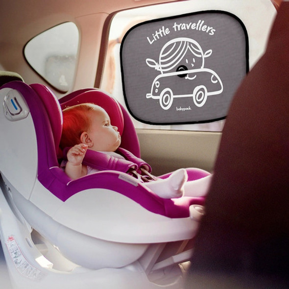 Parasoles Negros Para Auto Babypack Con Ventosa 1
