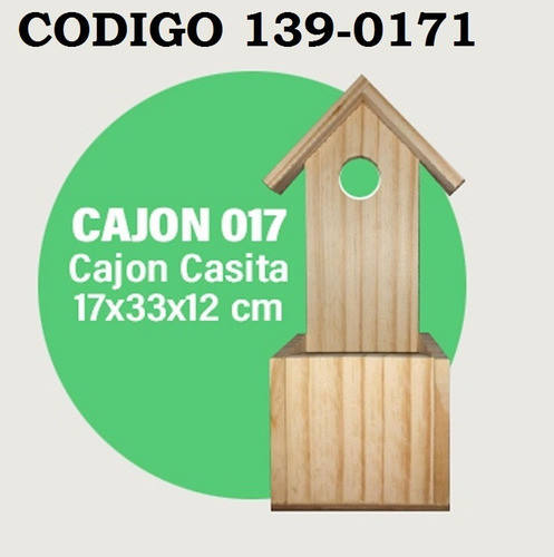 Cajoncitos Pino Casita - Souvenir 17x33x12 Cm 1