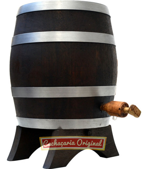 Barril Carote Pipa Cachaça Carvalho Vertical 2l Madeira 1