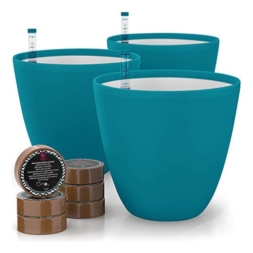 Gardenix Decor - Macetas Con Riego Automático De 7 Pulgadas 0