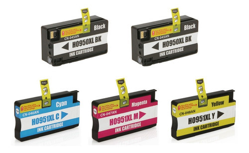 Kit 5 Cartucho Compativel 950xl 951xl 8610 8620 8630 8600 0