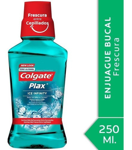 Colgate Plax Ice Infinity Enjuague Bucal Sin Alcohol X250 Ml 0
