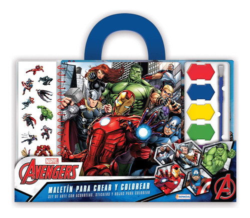 Maletin Crear Colorear  Avengers Jeg Vav03428 El Gato 0