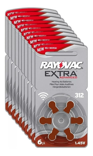 Pilas Audifono 312 Rayovac Extra 6 Unidades Caba 1