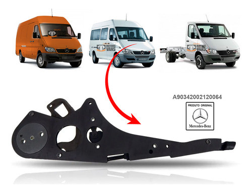 Puxador Freio Mão Sprinter 311 2001 2002 2003 2004 Original 1