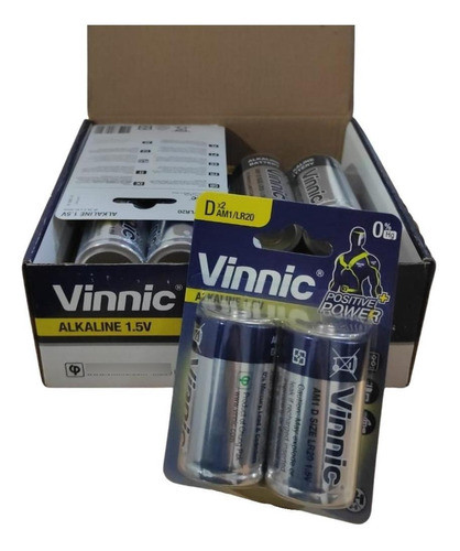 Alcalinas D X16unidades Energia Duradera Original De Vinnic 0