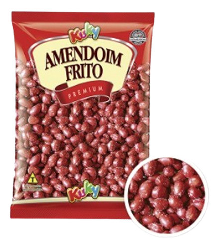 Amendoim Frito Com Pele Salgado = 20 Embalagens D 20g Kuky 0