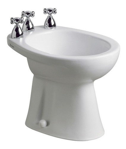 Bidet Ferrum Andina 3 Agujeros Loza Blanca - Ceramisur 0