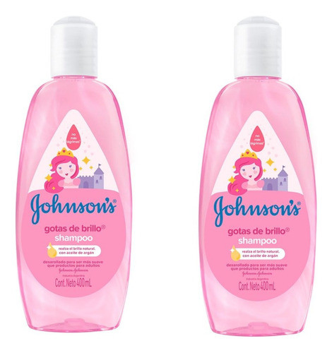 Shampoo Johnson's Baby Gotas De Brillo X 400ml Pack X2u 0