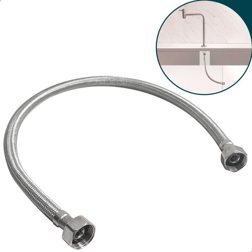 Mangueira Trançada Engate 1/2 Flexível Inox 60cm Fêmea/fêmea 0