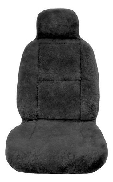 Cubierta De Piel De Oveja Para Asiento De Auto. Color Gris 1 Cubierta De Piel De Oveja Para Asiento De Auto. Color Gris 1