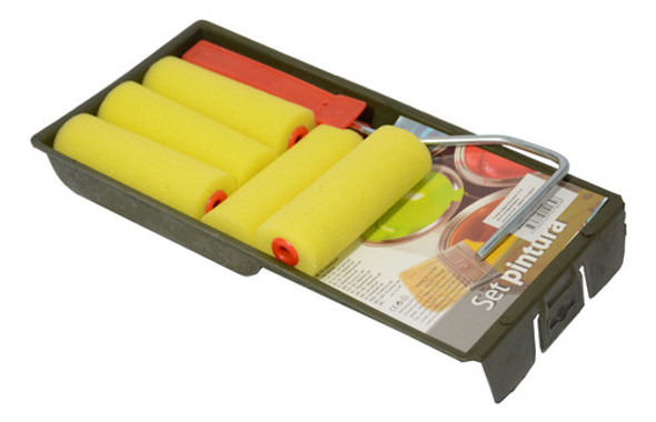 Rodillo Para Pintar Mas Bandeja Pintura Brocha Batea 1