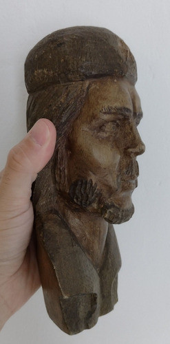 Busto Tallado En Madera Del Che Guevara 1