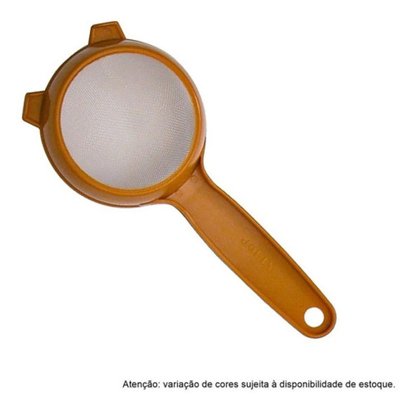 Peneira Coador Cozinha De Plástico Tela Fina 7 Cm Jolly 1 Peneira Coador Cozinha De Plástico Tela Fina 7 Cm Jolly 1