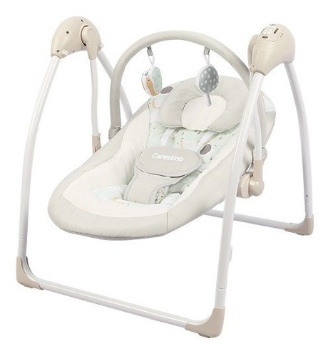 Mecedor Electrónico Carestino Con Melodias Verde Agua 0