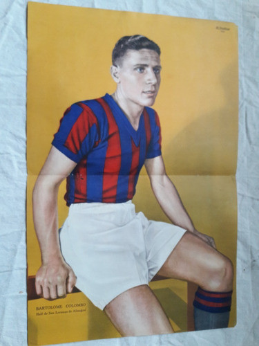 Lamina Bartolome Colombo San Lorenzo - Coleccion Grafico 37´ 0