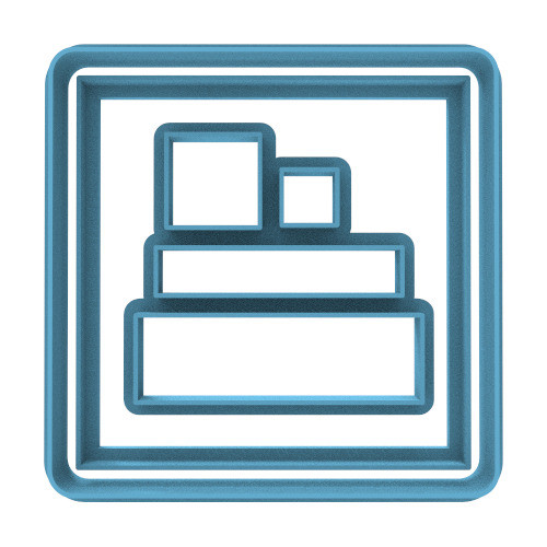 4264 Cubo Geometry En Partes Cortante Para Galletas 0